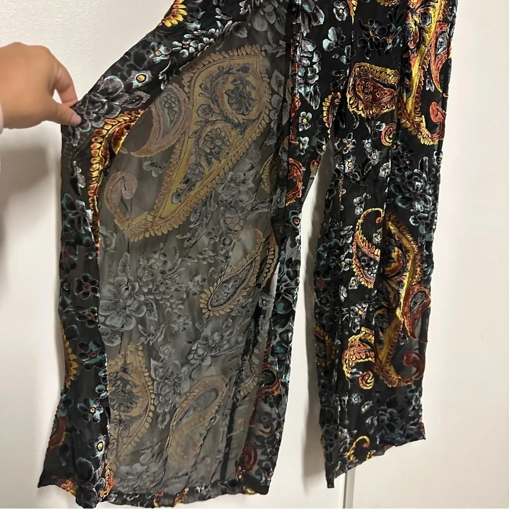 Lioness Paisley Festival Semi Sheer Pants Size Small - Picture 5 of 8